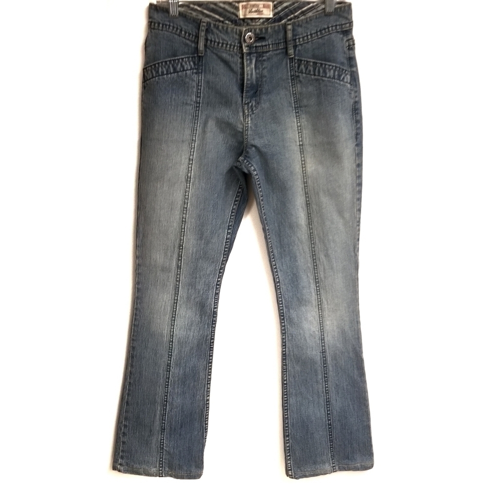 Levi's Strauss‎ Signature Bootcut Stretch Jean's Boho Rustic Women's Size 4 - Picture 1 of 6